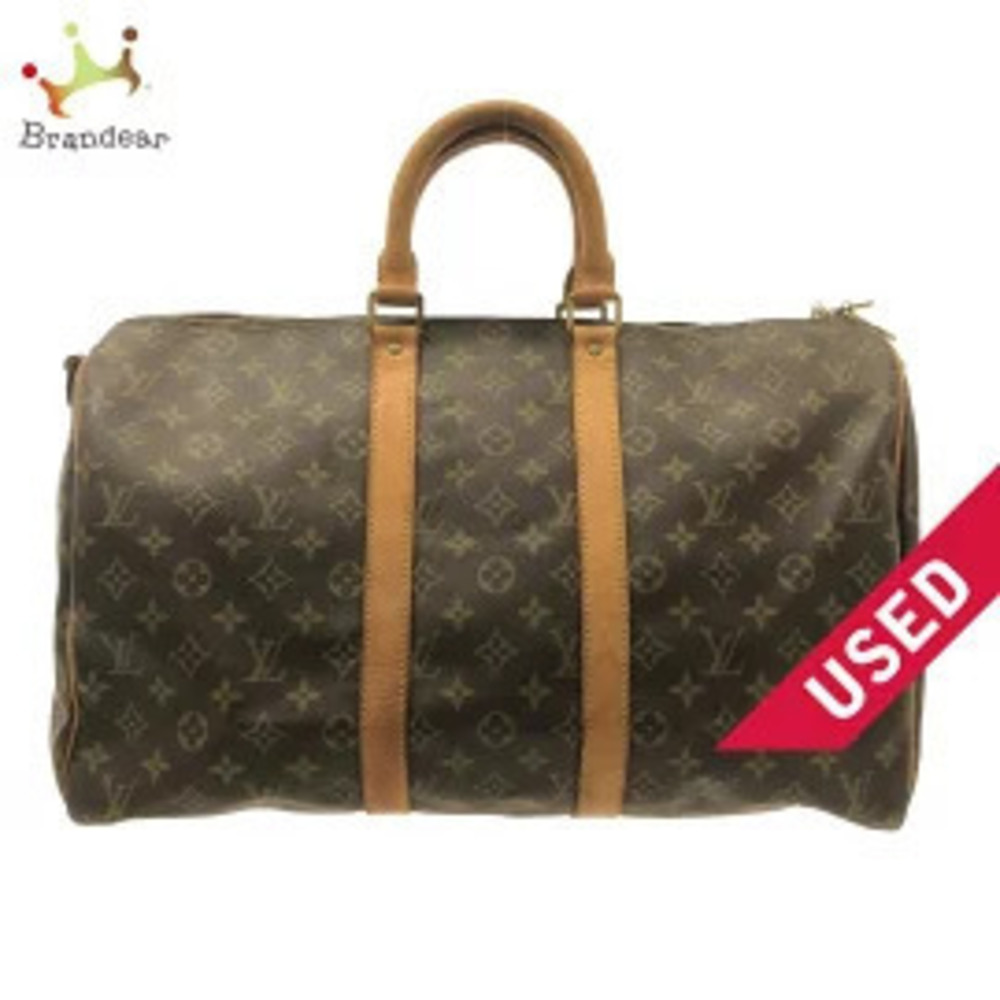 LOUIS VUITTON Keepall Bandouliere Boston Bag Monogram Canvas